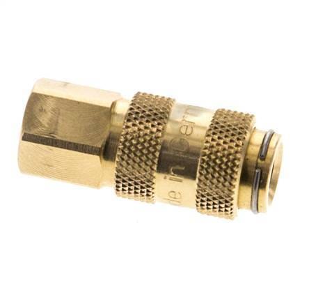 Messing DN 2.7 (Micro) Luchtkoppeling Snelkoppeling M5 Binnendraad Double Shut-Off - CLS2-F-B-SV-P-5
