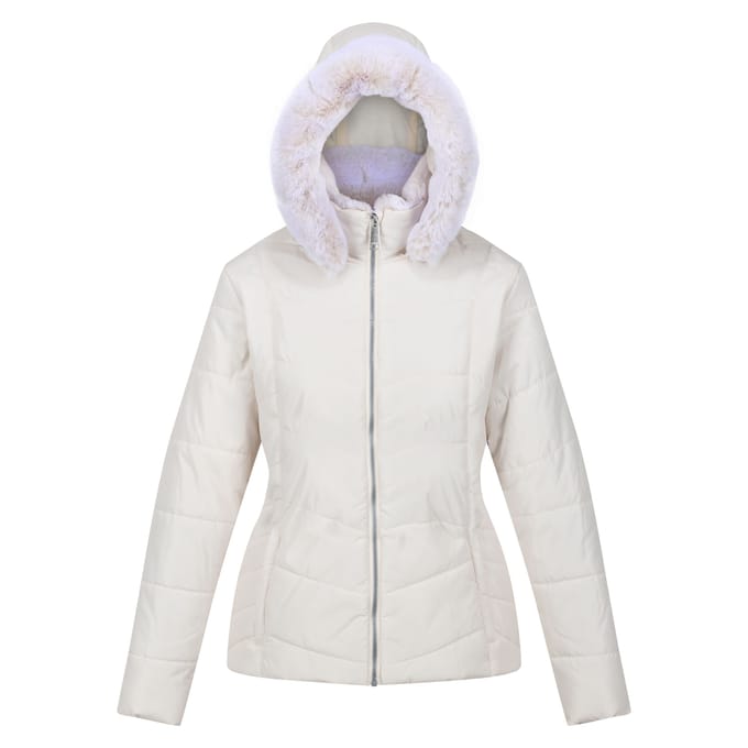 Regatta Dames/Dames Wildrose Gewatteerd Hooded Jacket (Lichte vanille)