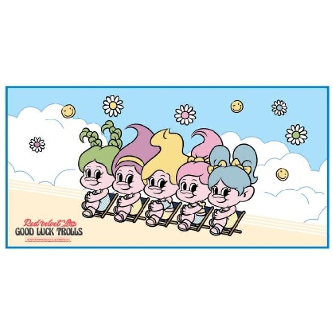 Red Velvet Strandlaken   2020 Trolls Pop-Up Store   16 white