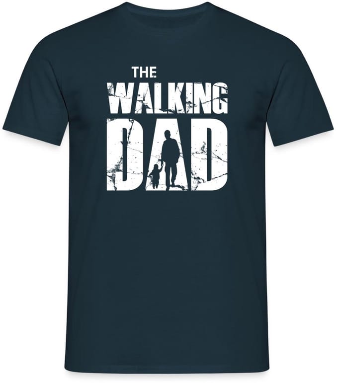 The Walking Dad | Vaderschap | Cadeau Voor Vader T-Shirt Heren