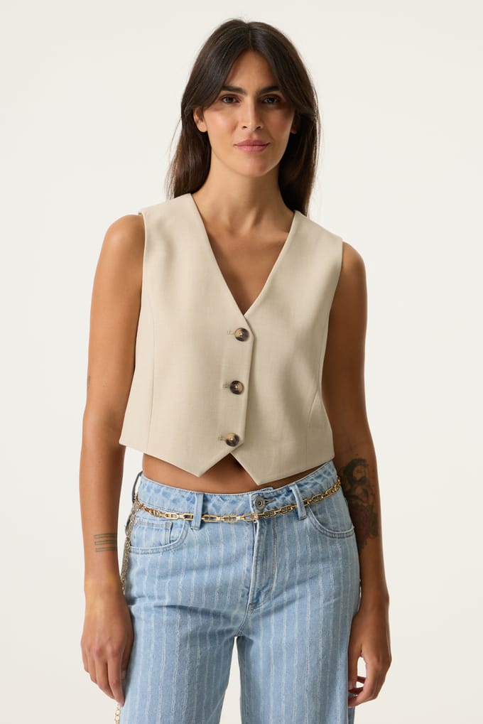 Garcia gilet beige
