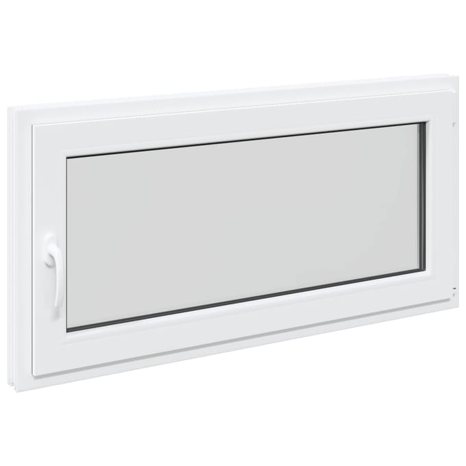 vidaXL - Kleur - binnenkant - kelderraam - Wit - RISOR - 120 - x - 55 - cm
