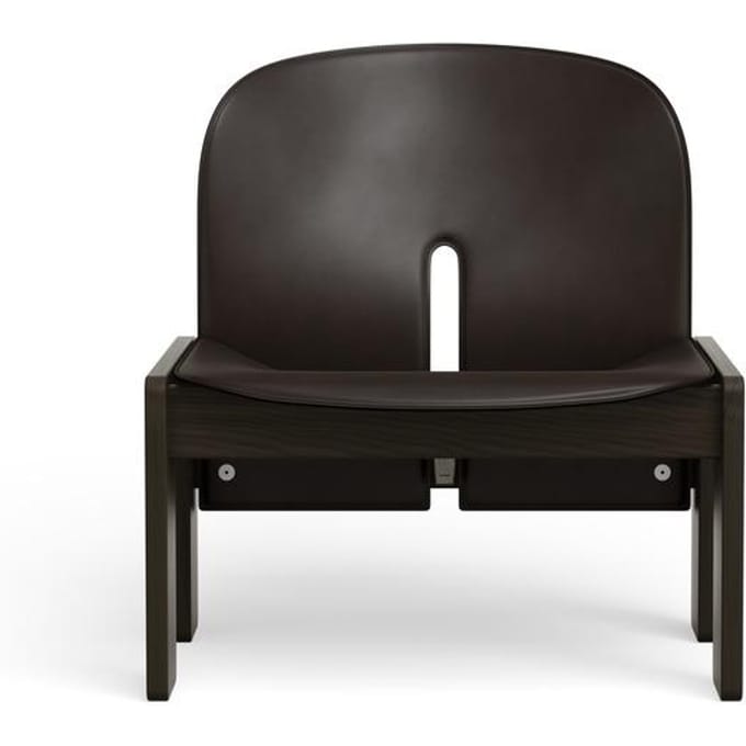 Karakter Fauteuil Scarpa 925 - Essen mokka gebeitst - Sattel Leder Nero