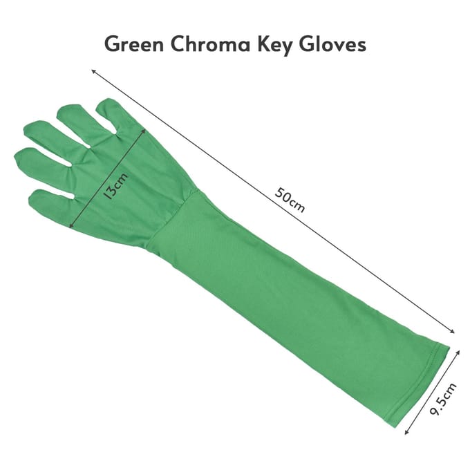 Groene Chroma Key Handschoenen Chromakey Handschoen Onzichtbare Effecten Achtergrond Chroma Keying Groene Handschoenen voor Groen Scherm groen