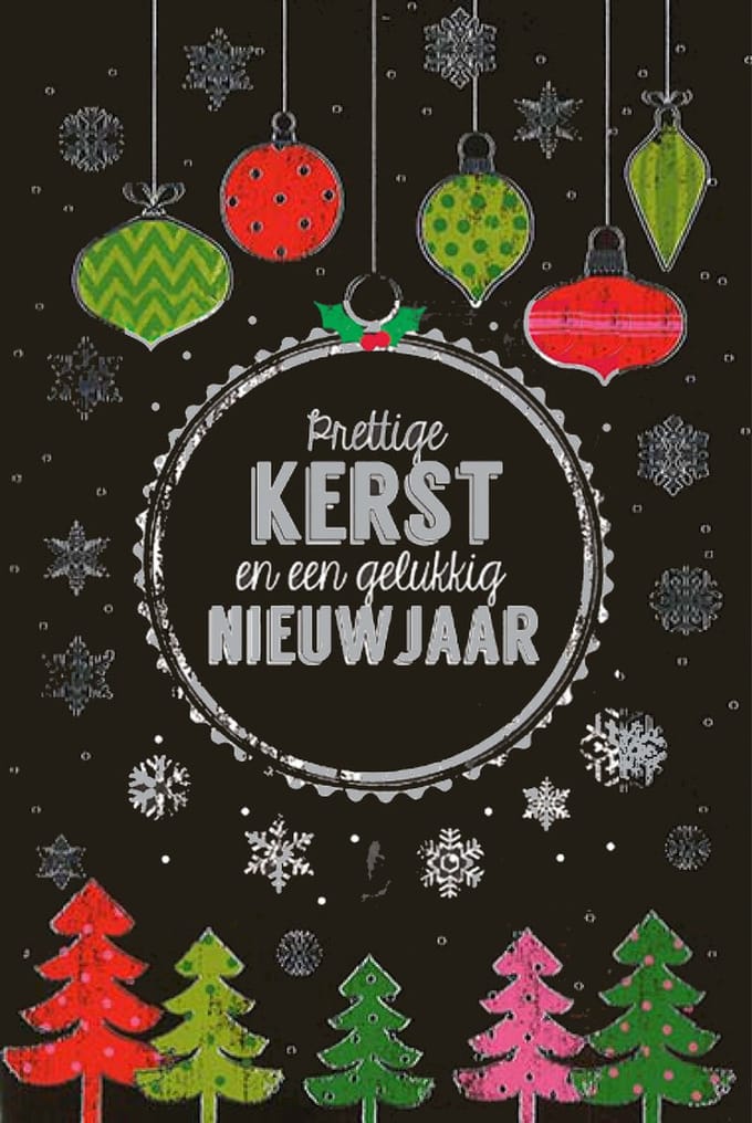 MGPcards - 6 Luxe dubbele Kerstkaarten - Foliedruk - Gekleurde envelop - 11,5 x 17 cm