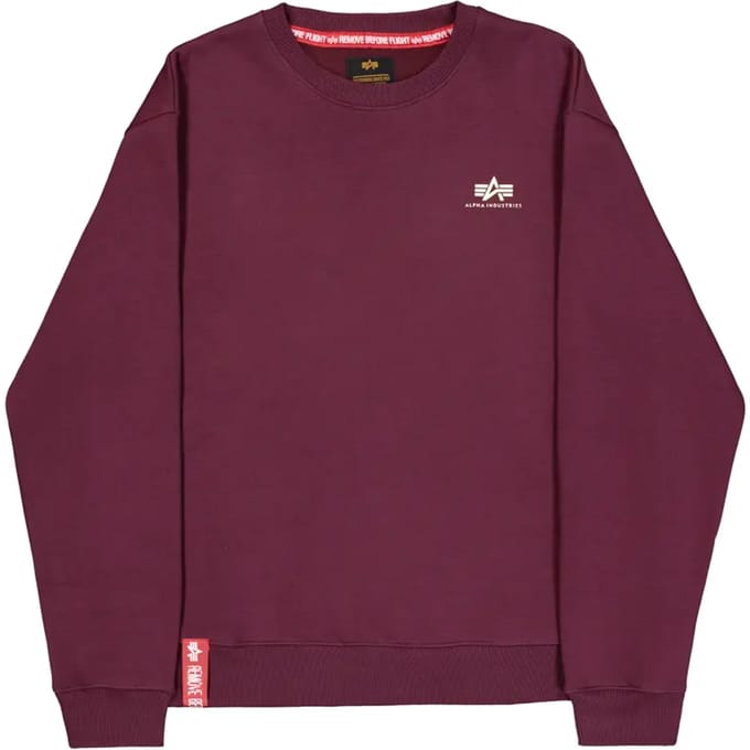 Sweatshirt met klein logo Alpha Industries Basic