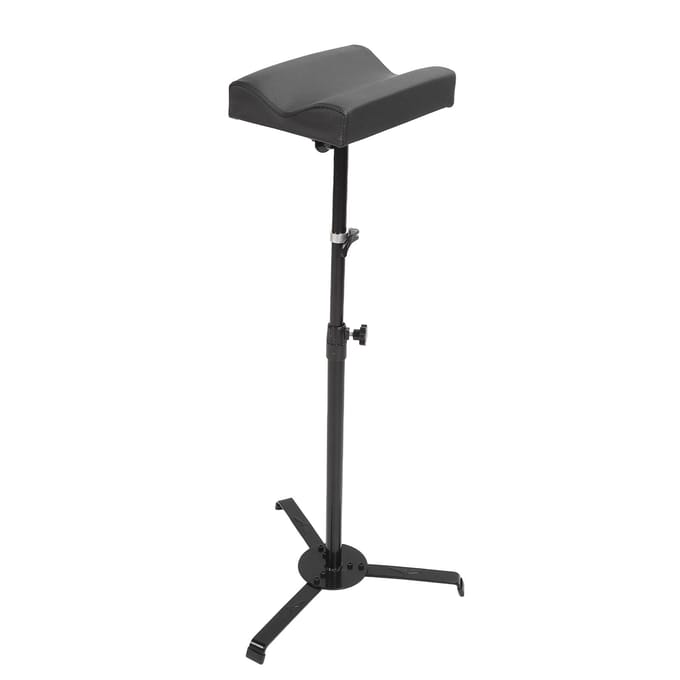 Repose-bras de Tatouage Support Hauteur Réglable Imperméable Base Stable PU Trépied de Tatouage pour Mains Noir black