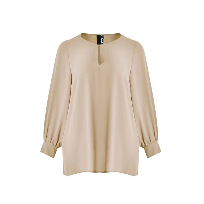 Blouse met lange mouwen van chiffon voor dames Mat Fashion