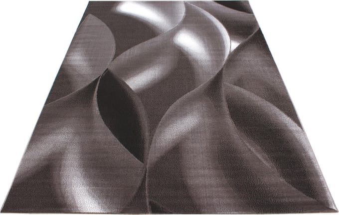 Modern laagpolig vloerkleed Plus - bruin 8008 - 80x300 cm