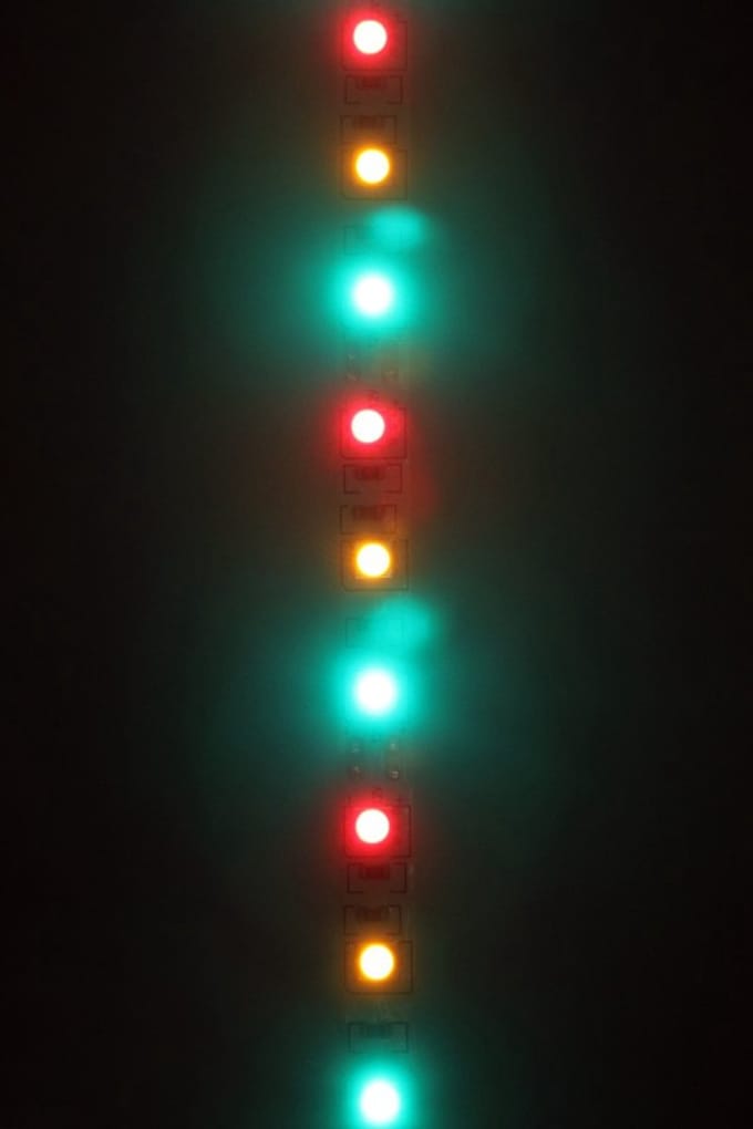 Led strip rood/geel/groen 5 meter, 300 lamps