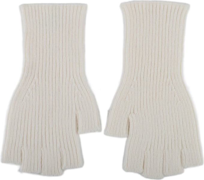Bijoutheek Handschoenen Zonder Vingers Wit