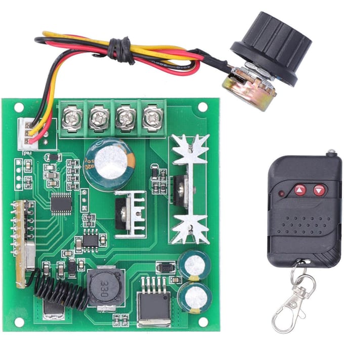 DC Motor Toerentalregelaar Draadloze Afstandsbediening Digitaal Display Traploze Snelheidsschakelaar Controller