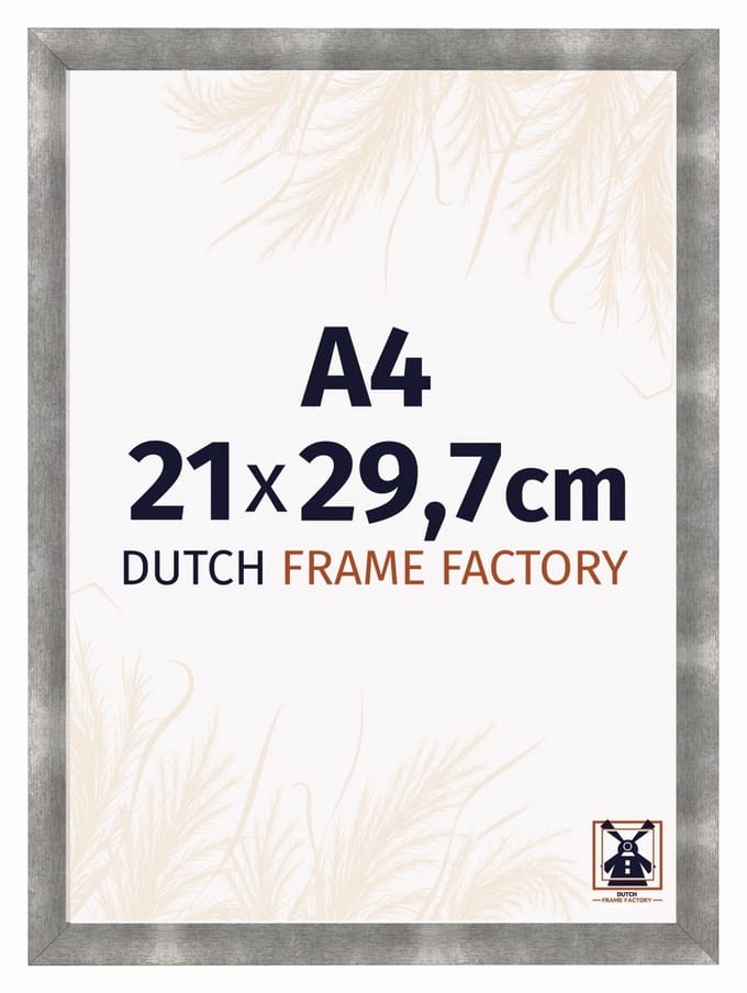 Fotolijst A4 21x29,7 cm - MDF - Metaal Vintage - Praag