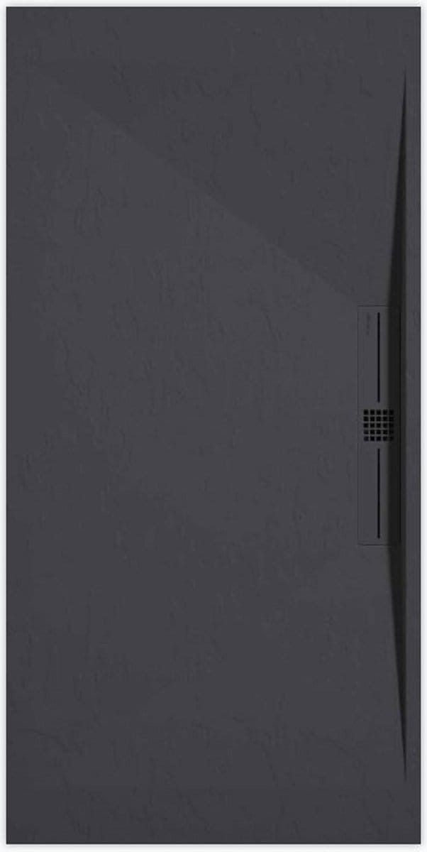 Sanifun douchebak Stone Side Anthraciet Slate 900 x 700 P