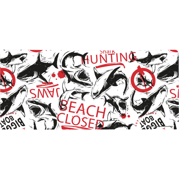 Jaws Beach Closed Gaming Mouse Mat - Large