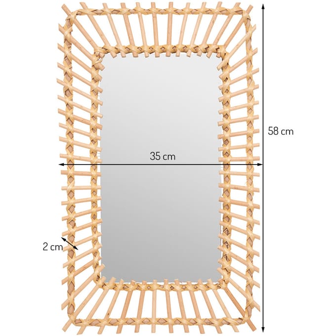Eazy Living Wandspiegel 35 x 58 cm Doriane