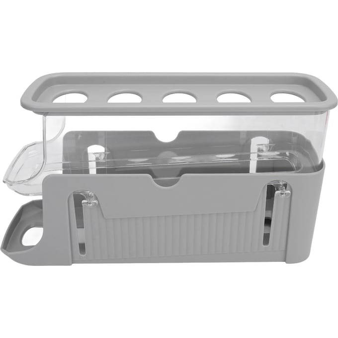 Rollende Eierdispenser voor Koelkast Ruimtebesparend 2 Laags Automatische Eieropbergcontainer Grey gray