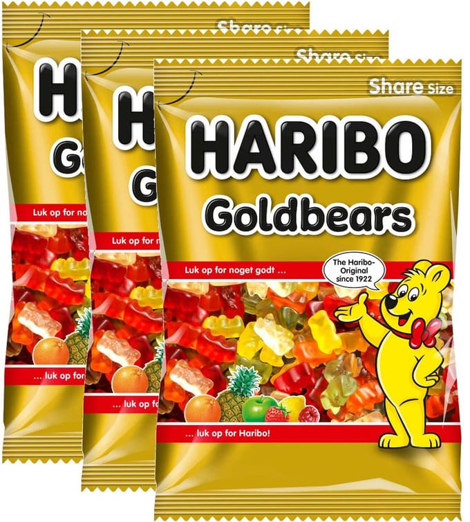 Haribo Goudberen - Multipack - Snoep - 1,5kg (3x500g)