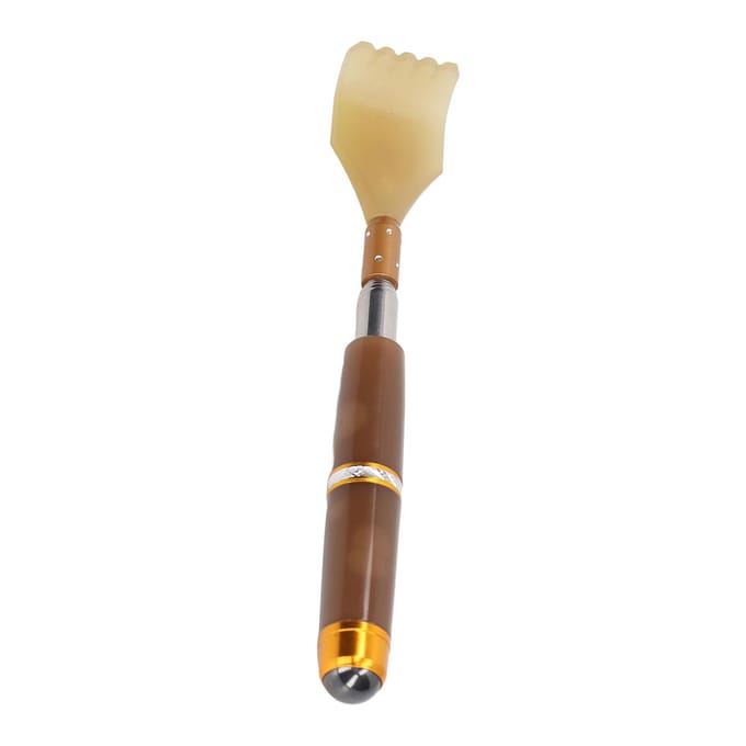 Uitschuifbare Rugkrabber Handmatig Lange Steel Massagetool Praktisch Cadeau voor Hoofd Nek Voet Rug brown