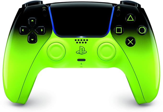 Sony DualSense Remix Green New Edition - Draadloze gamecontroller - Bluetooth en USB-C - Compatibel met PS5 en PC - Bewegingssensoren en vibratie