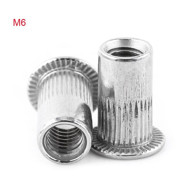 M3M8 Platte Kop Draadklinkmoer Inzetmoer Schroef RVS(M6)
