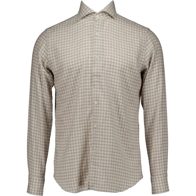 Xacus Washed Shirt Lange Mouw Overhemden Ecru 721ml/91338