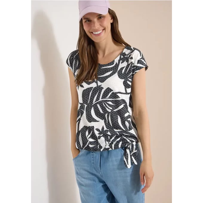 Shirt met burn-out look