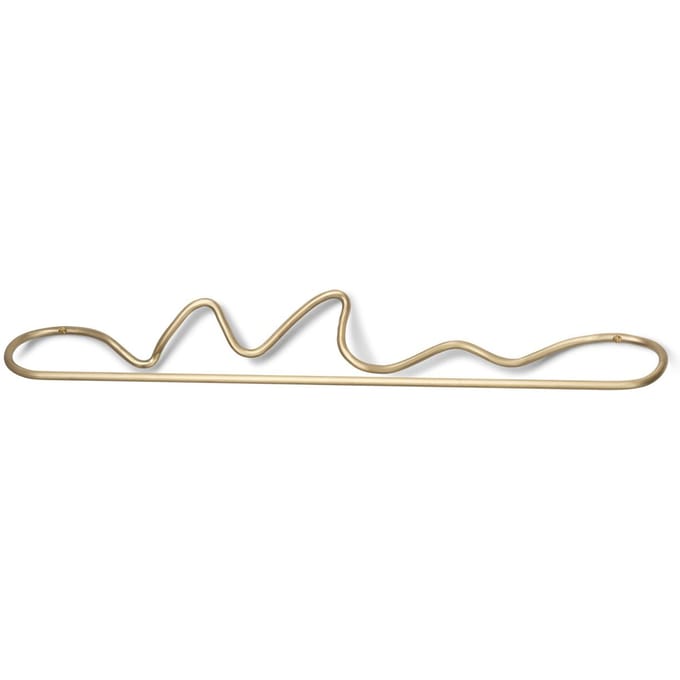 Ferm Living Curvature Handdoekhouder - brass