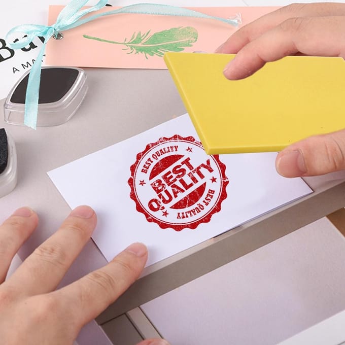 Jelly Rubber Stempel Dun Snijblok voor DIY Handgemaakte RubberstempelsGeel hemelsblauwe kleur