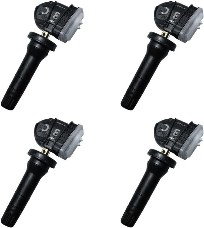 Bandenspanningssensor - TPMS sensor - Veilig Rijden - Voorgeprogrammeerd - 3 Jaar Levensduur - Zwart