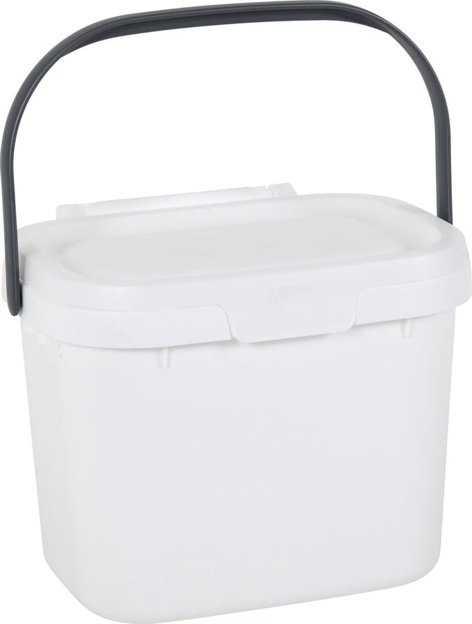 KeuKeuken Caddy 4,5 liter - Afvalbakje - Keuken afvalbakje - Wit