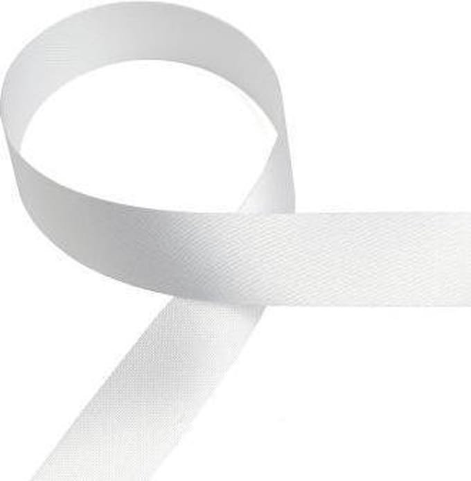 Cadeaulint WIT, 15 mm x 100 meter
