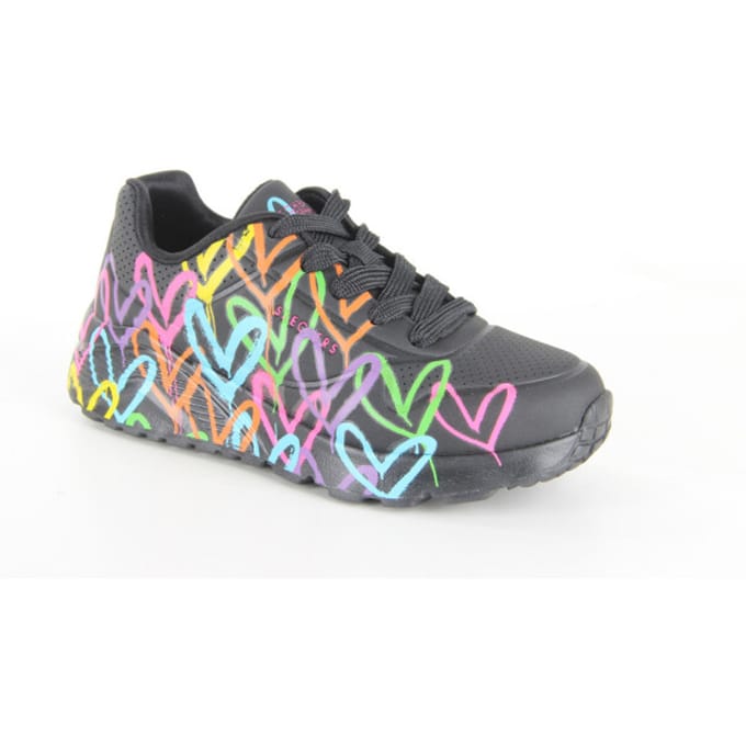 Skechers Uno Lite Sneakers zwart Synthetisch - Dames