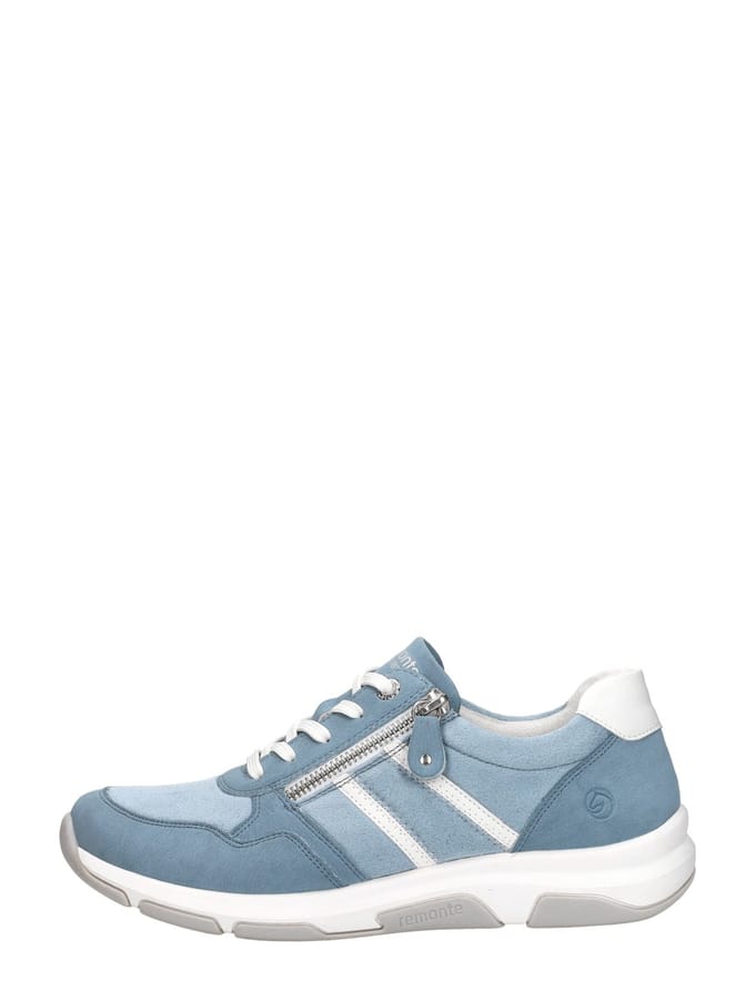 Remonte D1S04-10 Sneakers Blauw Leer en Suede Dames - Blauw - 42