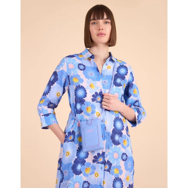Oilily Mila Telefoontasje- maatOne size Blauw indigo