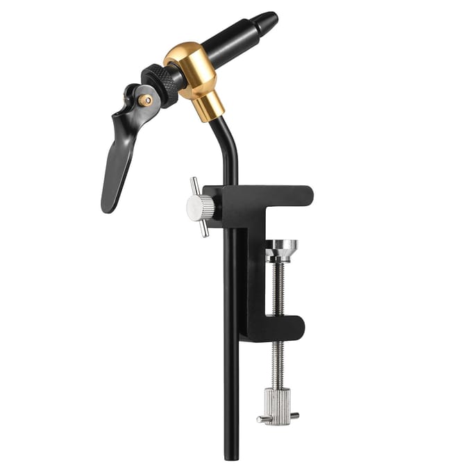 Vliegbindklem Vliegenbindgereedschap DIY Aas Maken Teasers Gereedschap Visaccessoire zwart