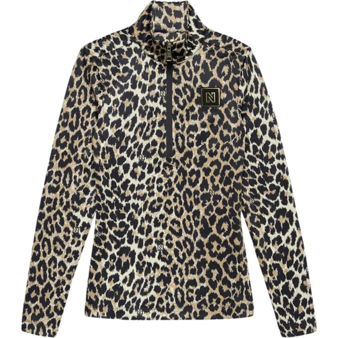 NIKKIE - nantes leopard ski pully - Skipully met rits dames - Beige