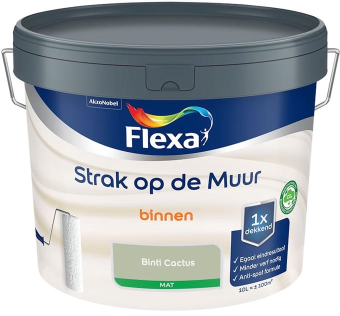 Flexa - Strak Op De Muur Binnen Mat - Binti Cactus - Mengverf - 10 L