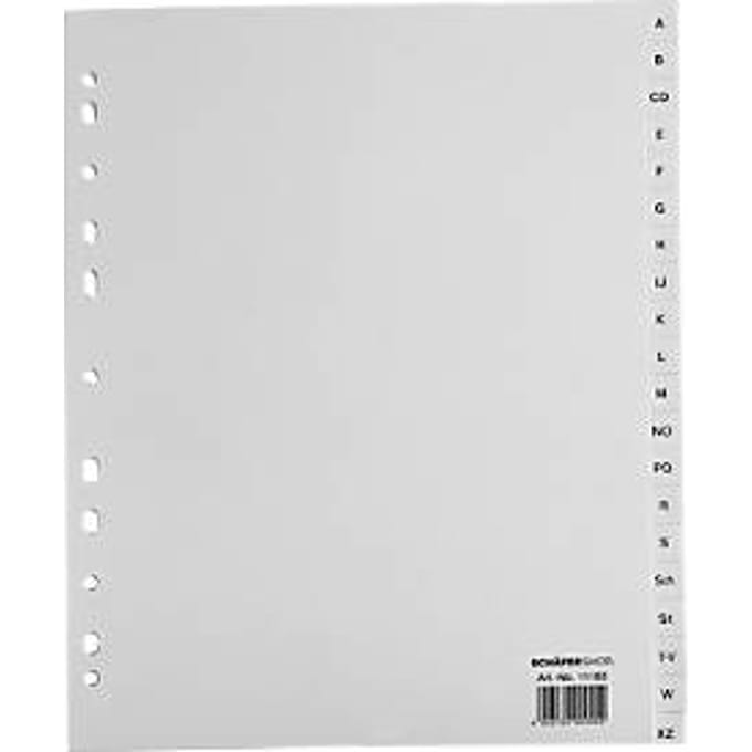 Schäfer Shop Select map index, extra breed, letters A-Z (20 vel), grijs
