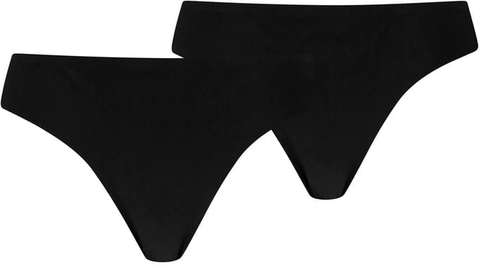 Puma 2-Pack dames strings - Katoenen strings dames multipack - Voordeelverpakking - Lichtroze / XS