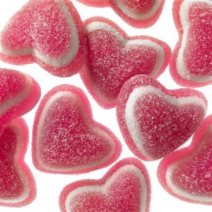 Confiserie Thijs Tricolore hartjes - Hartjessnoepjes (Frambozensmaak) - 1KG