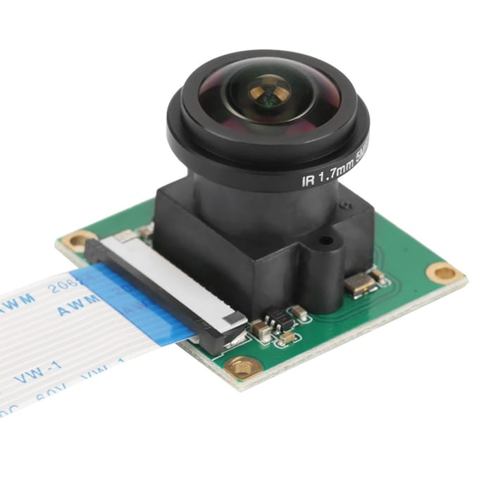 Module de caméra haute définition 5MP, grand angle 175 degrés pour Raspberry Pi B 32 black