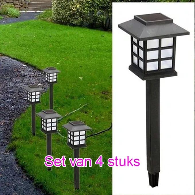 Solar Tuinverlichting 4-Pack