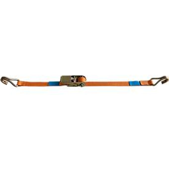 Spanband met ratel, 2-delig met spitshaken, 8 m