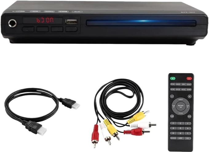 Compacte DVD Speler - Regiovrij CD Speler - Films Kijken - 1080P HD Kwaliteit