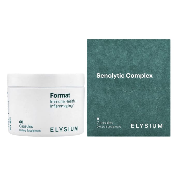 Elysium, Formaat, Geavanceerde Immuunondersteuning en Senolytisch Complex, 68 Capsules