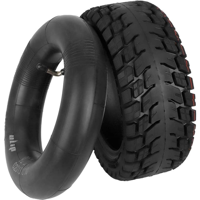 Pneu à vide pour scooters électriques tout-terrain Ulip 100/65-6.5 avec valve d'angle épaissie 90/65-6.5 noir
