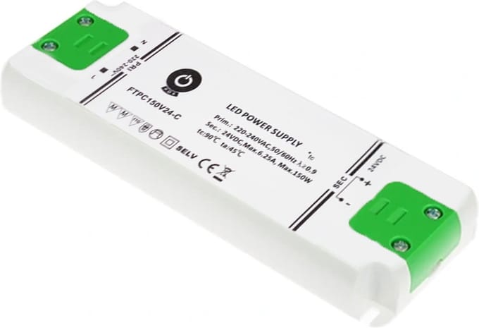 Led driver 150 Watt - 24V DC / 4,17A - Compacte behuizing