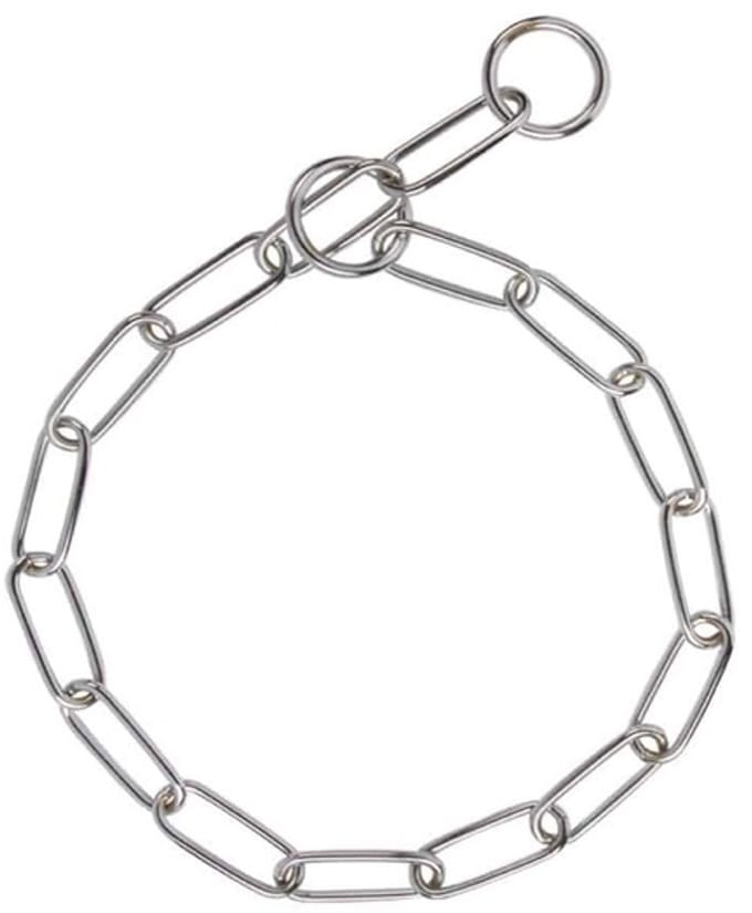 Slipketting lange ovale schakel - Verchroomd - 3mm x 47cm