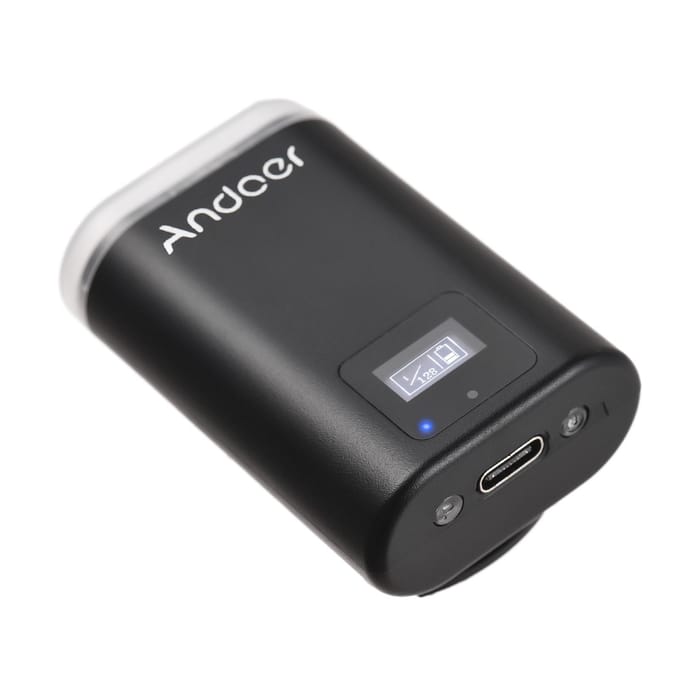 Andoer S12 Universele Mini Camera Flitser GN12 Op-camera Flitslicht 5600K Speedlite 8-Niveau zwart